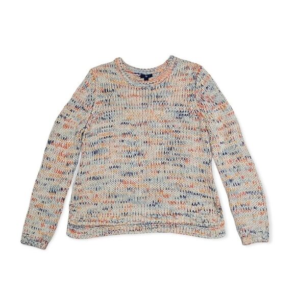Gap ivory multicolor marled pullover sweater wool blend size Medium M - Picture 3 of 12